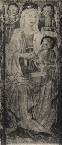 Sansoni, Mario — Pseudo Paolo di Giovanni da Visso - sec. XV - Madonna con Bambino in trono incoronata da angeli — insieme